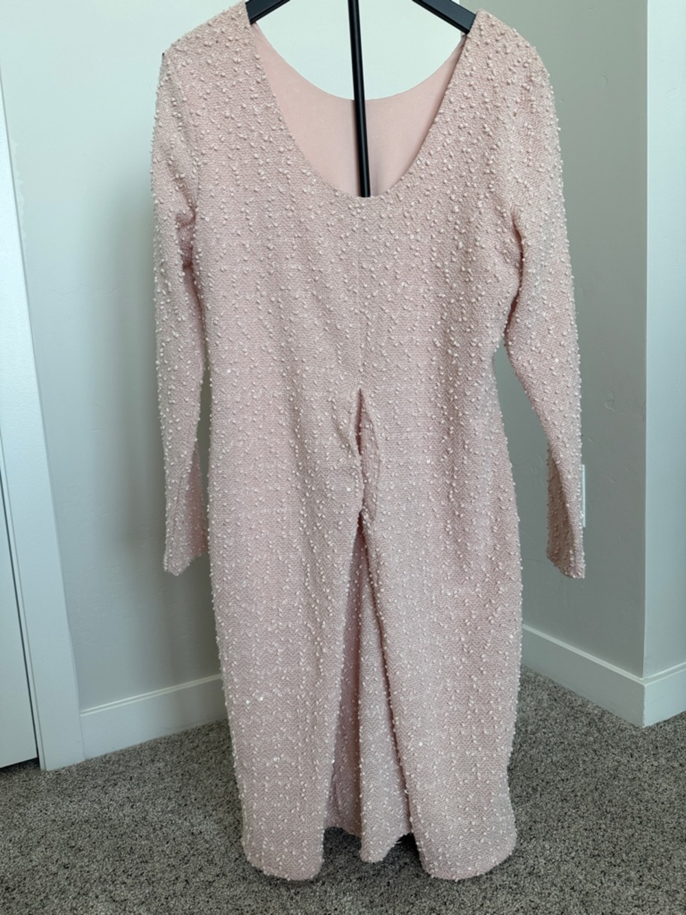 Jennifer Lopez Pink Textured Dress - Picture 3 of 3